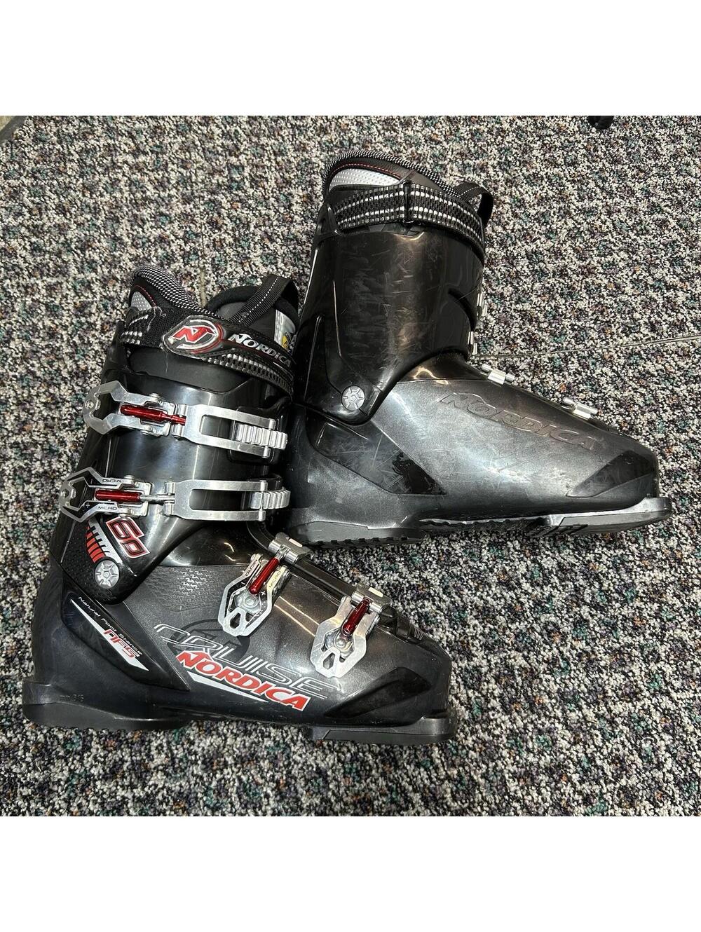 Nordica Cruise 60 Ski Boots Mens 27.5 Mondo 315mm BSL Black Red Soft Flex